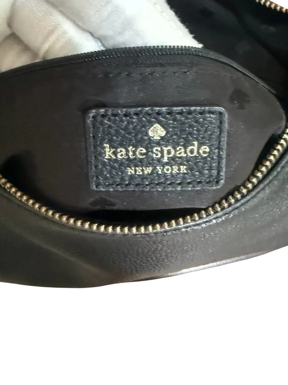 Kate Spade New York Black Pebbled Leather Shoulder Hobo with Chain Accents! EUC!